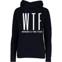 WTF Where's The Fish Womens Funnel Neck Pullover Hood