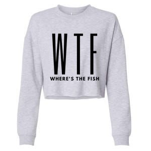 WTF Where's The Fish Cropped Pullover Crew