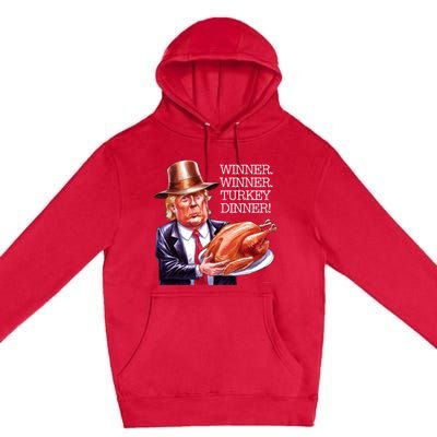 Winner Winner Turkey Dinner Thanksgiving Humor Premium Pullover Hoodie