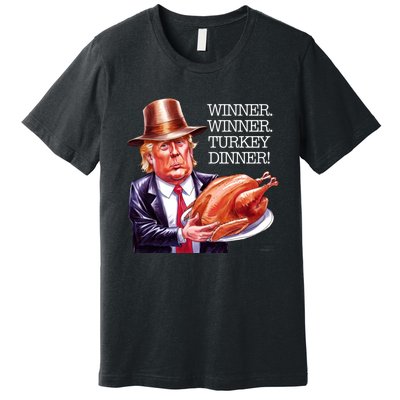 Winner Winner Turkey Dinner Thanksgiving Humor Premium T-Shirt