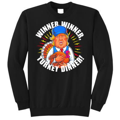 Winner Winner Turkey Dinner Funny Trump Thanksgiving Sweatshirt