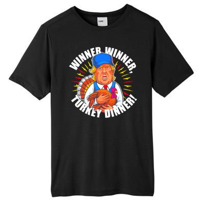 Winner Winner Turkey Dinner Funny Trump Thanksgiving Tall Fusion ChromaSoft Performance T-Shirt