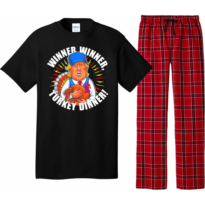 Winner Winner Turkey Dinner Funny Trump Thanksgiving Pajama Set