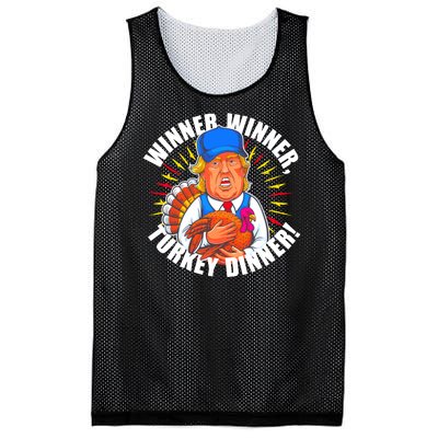 Winner Winner Turkey Dinner Funny Trump Thanksgiving Mesh Reversible Basketball Jersey Tank