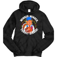 Winner Winner Turkey Dinner Funny Trump Thanksgiving Tie Dye Hoodie