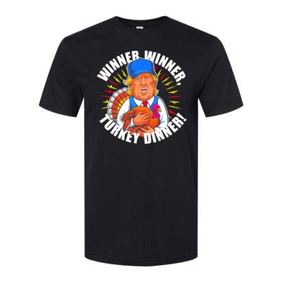 Winner Winner Turkey Dinner Funny Trump Thanksgiving Softstyle CVC T-Shirt