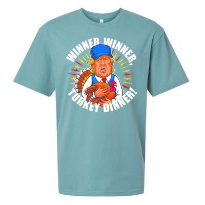 Winner Winner Turkey Dinner Funny Trump Thanksgiving Sueded Cloud Jersey T-Shirt