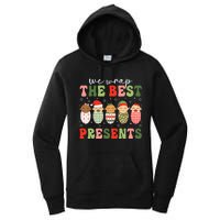 We Wrap The Best Presents Nicu Nurse Mother Baby Christmas Women's Pullover Hoodie