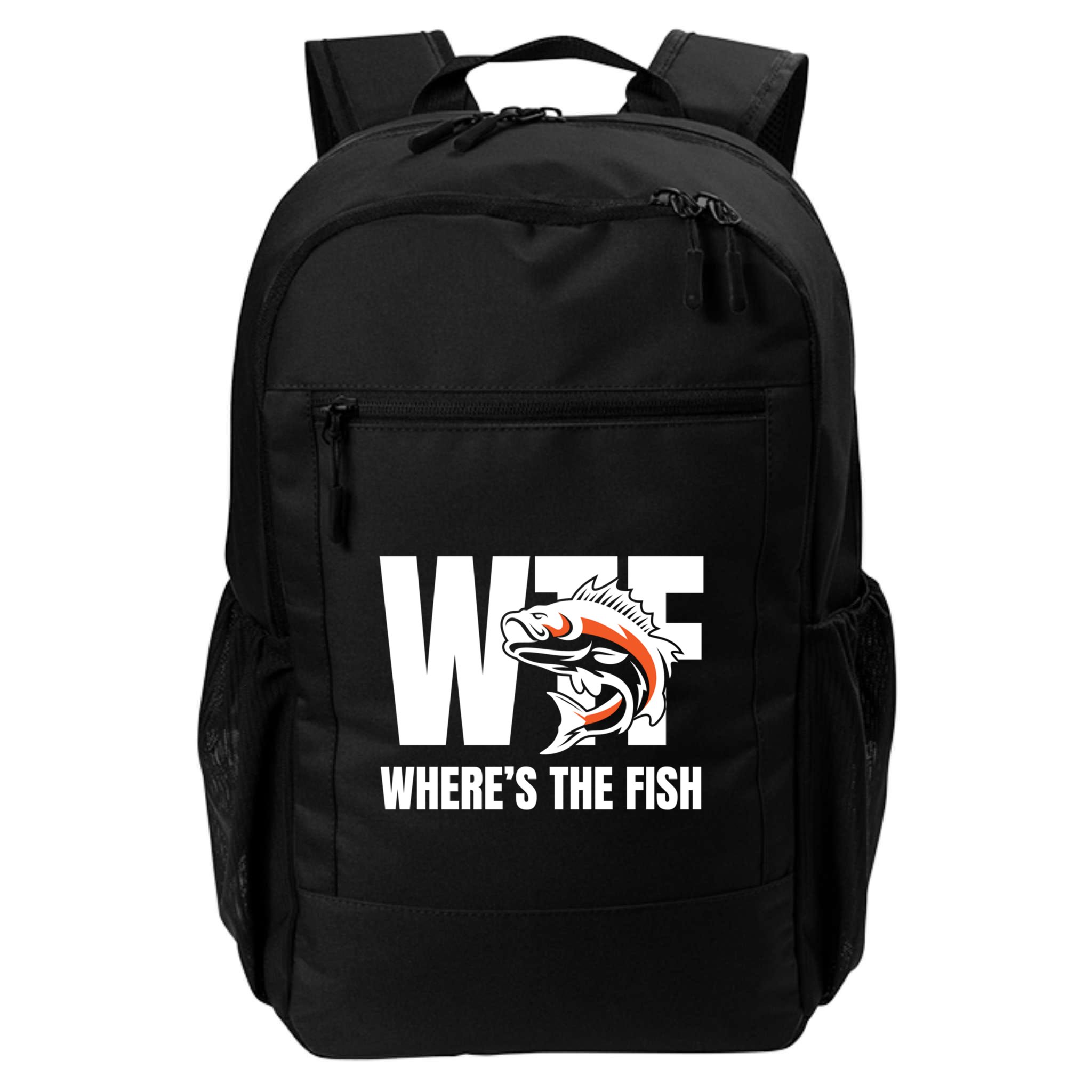 Wtf WhereS The Fish S Funny Fishing Funny Gift Fathers Day Cool Gift Backpack