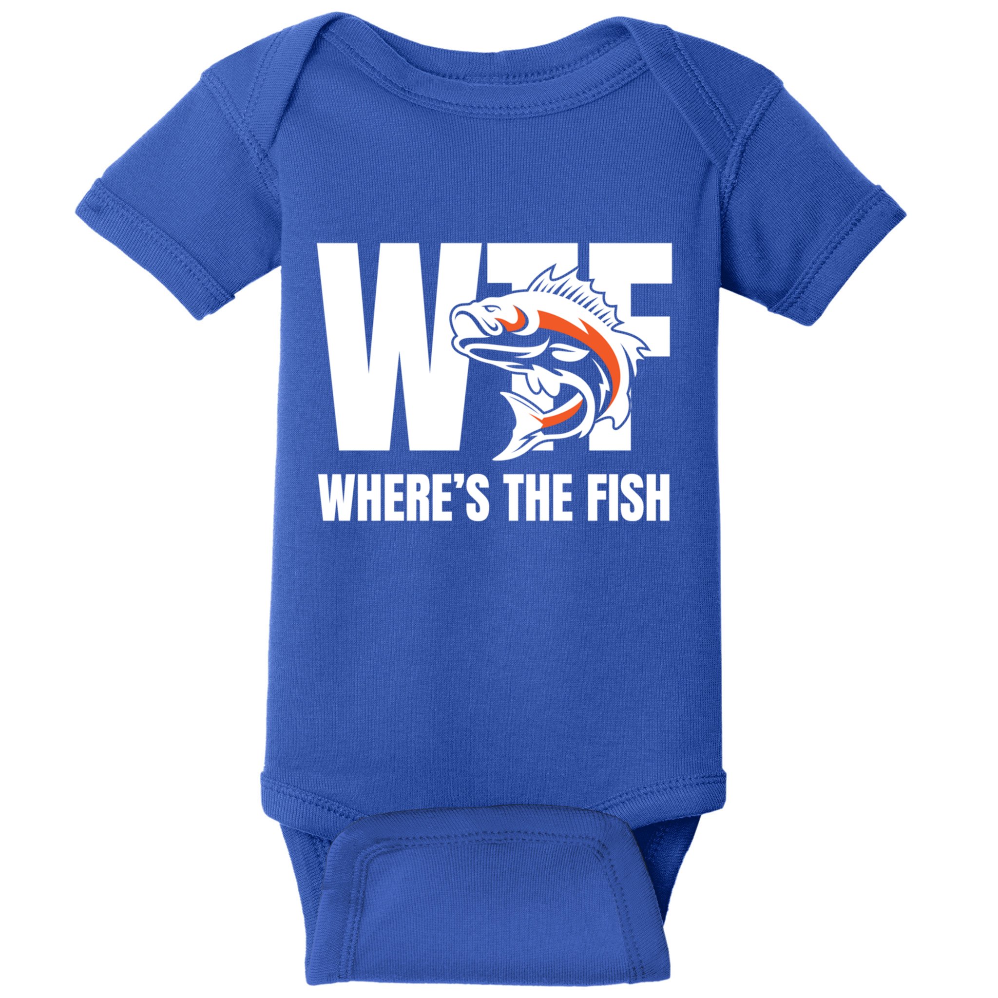 Wtf WhereS The Fish S Funny Fishing Funny Gift Fathers Day Cool Gift Baby Bodysuit