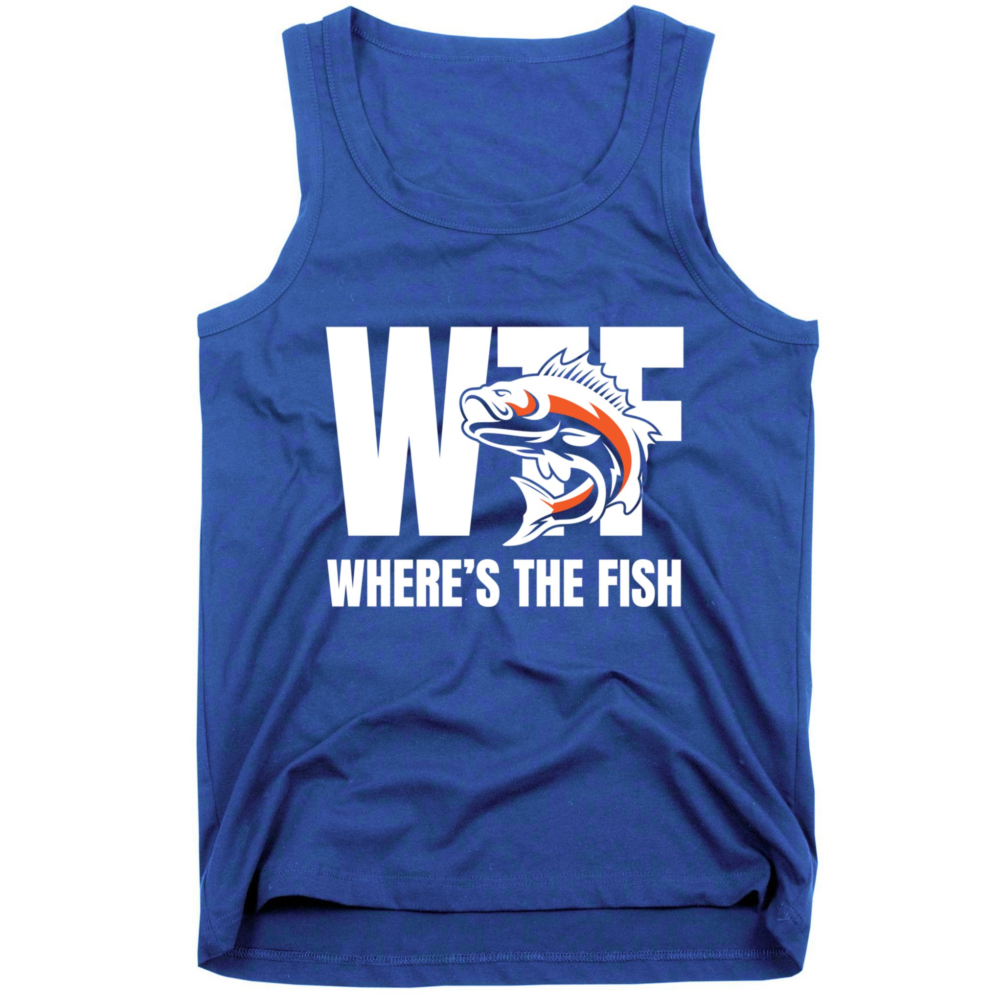 Wtf WhereS The Fish S Funny Fishing Funny Gift Fathers Day Cool Gift Tank Top