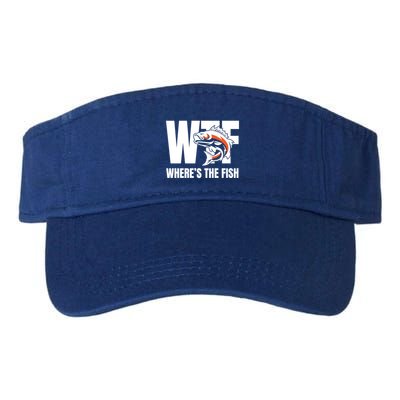 Wtf WhereS The Fish S Funny Fishing Funny Gift Fathers Day Cool Gift Visor