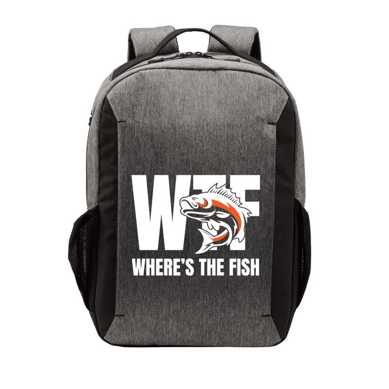 Wtf WhereS The Fish S Funny Fishing Funny Gift Fathers Day Cool Gift Vector Backpack