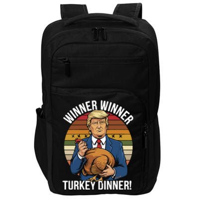 Winner Winner Turkey Dinner Humor Funny Trump Thanksgiving Impact Tech Backpack