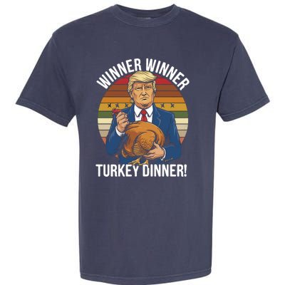 Winner Winner Turkey Dinner Humor Funny Trump Thanksgiving Garment-Dyed Heavyweight T-Shirt