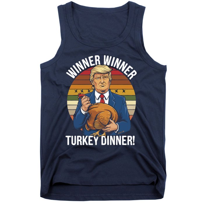 Winner Winner Turkey Dinner Humor Funny Trump Thanksgiving Tank Top