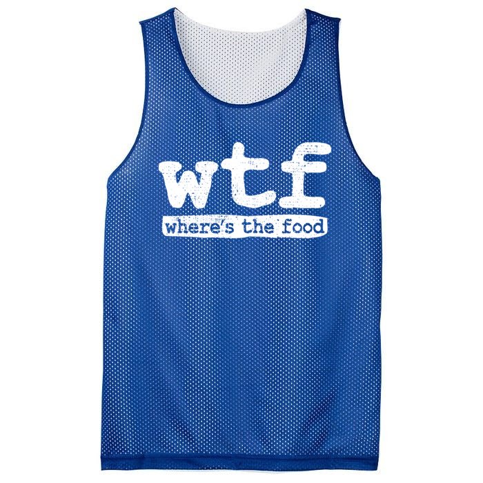 Wtf Wheres The Food Gift Mesh Reversible Basketball Jersey Tank