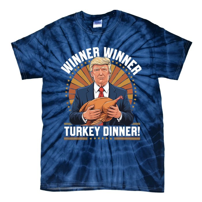 Winner Winner Turkey Dinner Humor Funny Trump Thanksgiving Tie-Dye T-Shirt