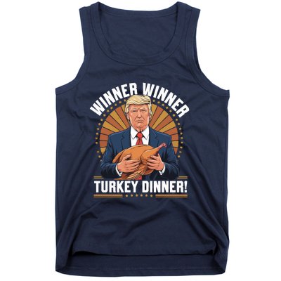 Winner Winner Turkey Dinner Humor Funny Trump Thanksgiving Tank Top