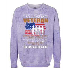 We Were The Best America Had Vietnam Veteran Brothers Who Colorblast Crewneck Sweatshirt