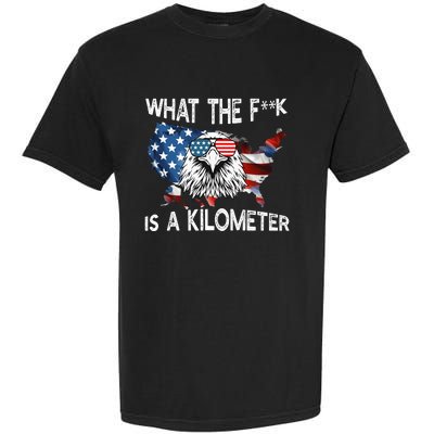 Wtf What The Fuck Is A Kilometer George Washington July 4th Funny Design Garment-Dyed Heavyweight T-Shirt