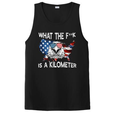 Wtf What The Fuck Is A Kilometer George Washington July 4th Funny Design PosiCharge Competitor Tank