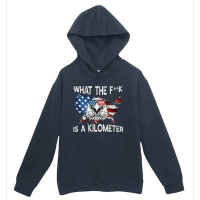 Wtf What The Fuck Is A Kilometer George Washington July 4th Funny Design Urban Pullover Hoodie