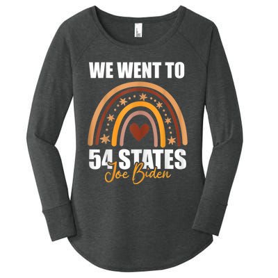 We Went To 54 States Funny Joe Biden President Women's Perfect Tri Tunic Long Sleeve Shirt