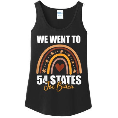 We Went To 54 States Funny Joe Biden President Ladies Essential Tank