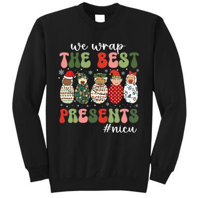 We Wrap The Best Presents Nicu Nurse Christmas Nurse Sweatshirt