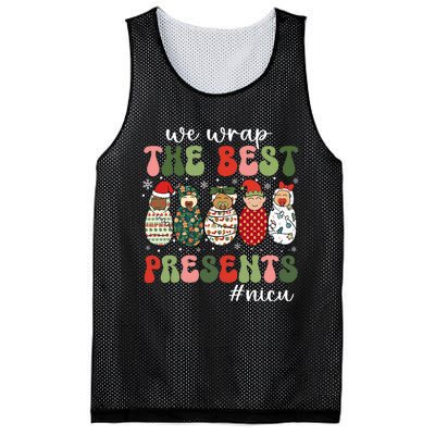 We Wrap The Best Presents Nicu Nurse Christmas Nurse Mesh Reversible Basketball Jersey Tank