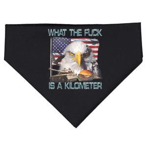 Wtf What The Fck Is A Kilometer Georgewashington 4th Of July USA-Made Doggie Bandana