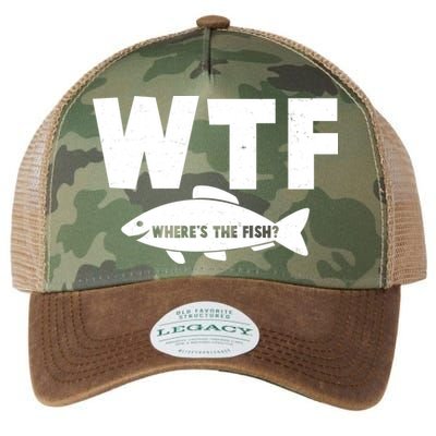 WTF Where's The Fish Fishing Fan Legacy Tie Dye Trucker Hat