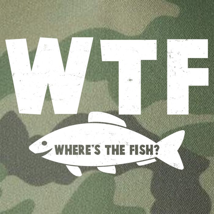 WTF Where's The Fish Fishing Fan Legacy Tie Dye Trucker Hat