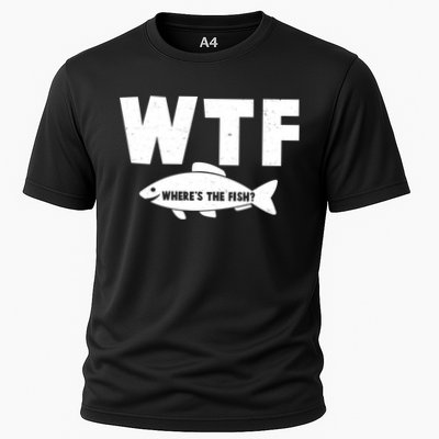 WTF Where's The Fish Fishing Fan Performance Shirt