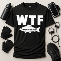 WTF Where's The Fish Fishing Fan Performance Shirt