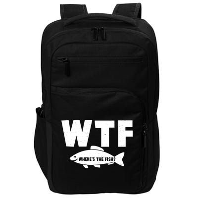 WTF Where's The Fish Fishing Fan Impact Tech Backpack