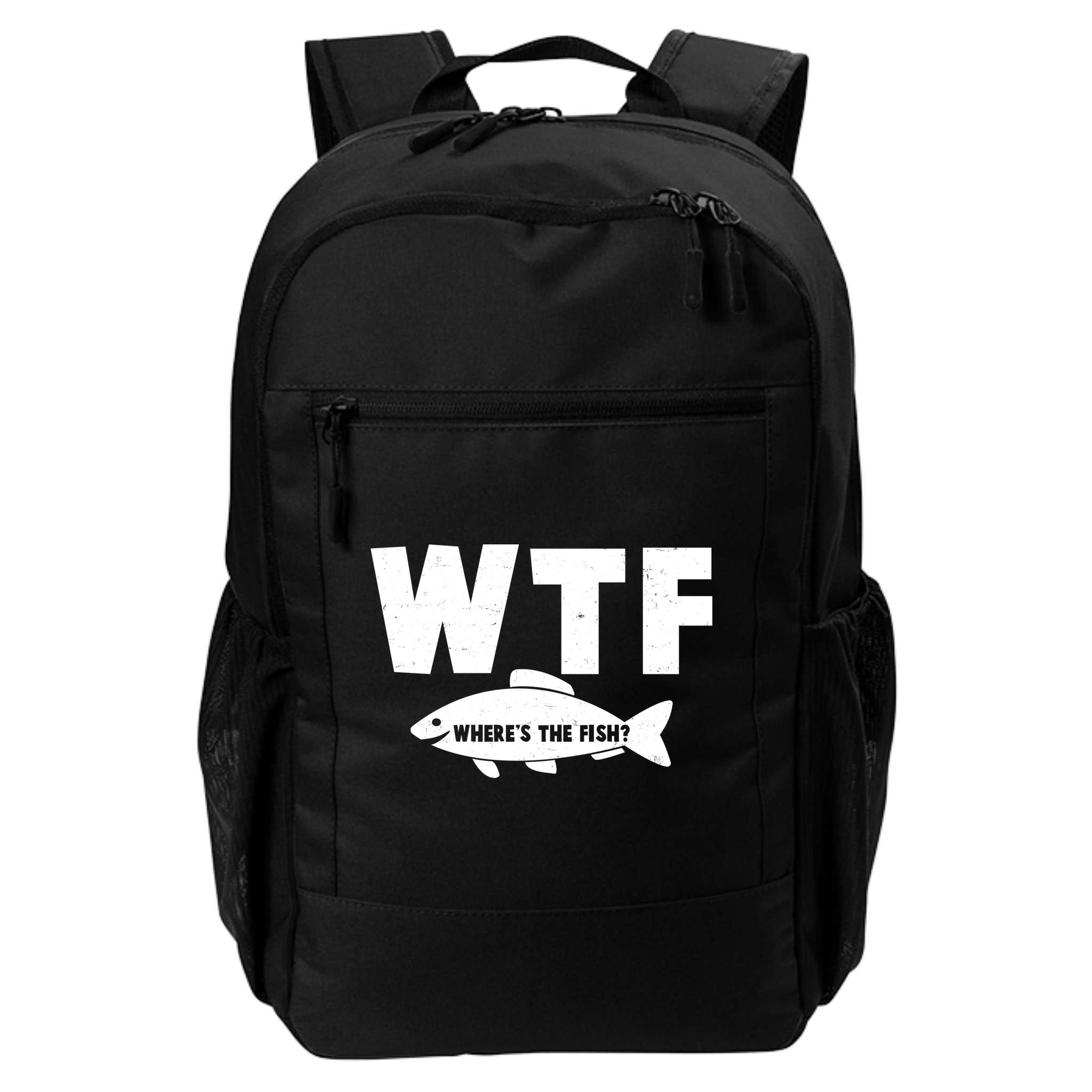 WTF Where's The Fish Fishing Fan Backpack