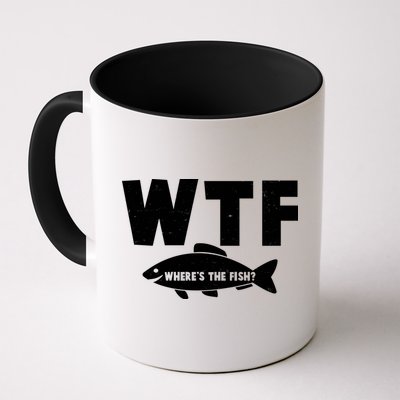 WTF Where's The Fish Fishing Fan Mug