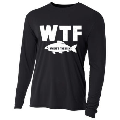 WTF Where's The Fish Fishing Fan Cooling Performance Long Sleeve Crew