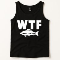 WTF Where's The Fish Fishing Fan Tank Top