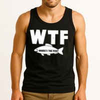 WTF Where's The Fish Fishing Fan Tank Top