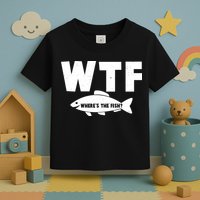 WTF Where's The Fish Fishing Fan Toddler T-Shirt
