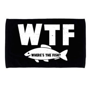 WTF Where's The Fish Fishing Fan Microfiber Hand Towel