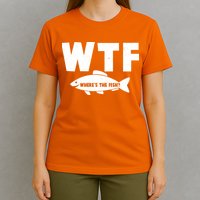 WTF Where's The Fish Fishing Fan T-Shirt