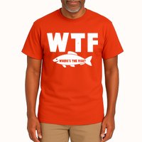 WTF Where's The Fish Fishing Fan Tall T-Shirt
