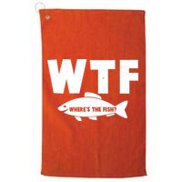 WTF Where's The Fish Fishing Fan Golf Towel