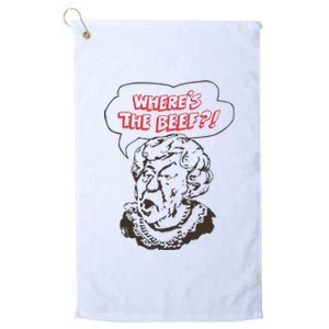 Wendy’S Where’S The Beef Platinum Collection Golf Towel