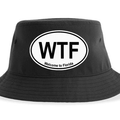 WTF Welcome To Florida Sustainable Bucket Hat