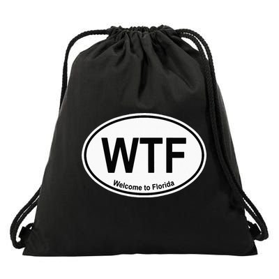 WTF Welcome To Florida Drawstring Bag